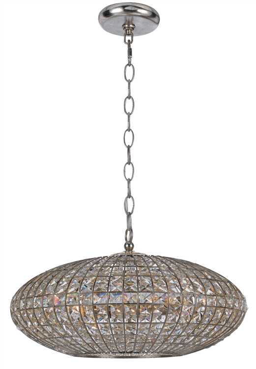 Crystorama Solstice 6 Light Crystal Sphere Chandelier